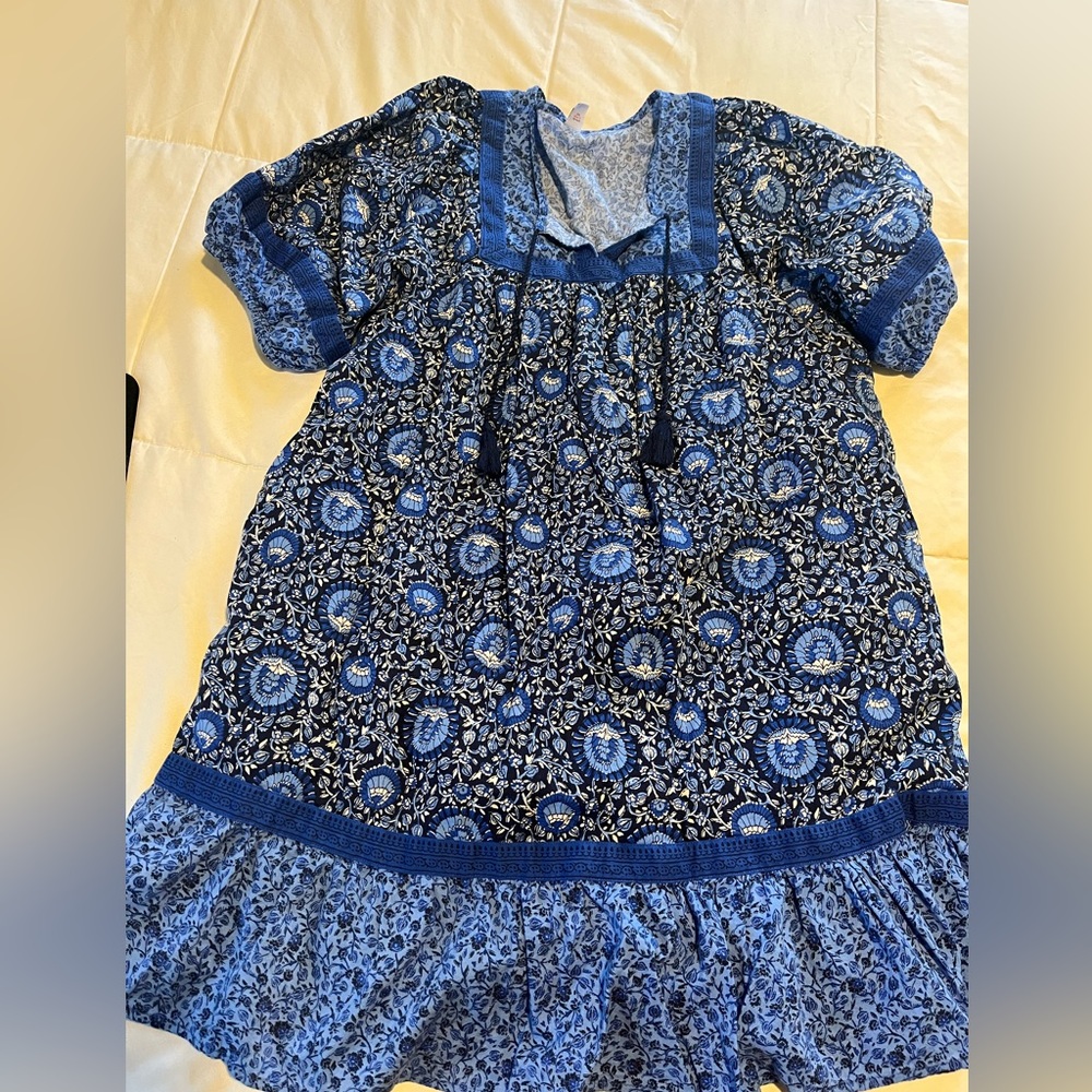 Old Navy Blue Floral Dress